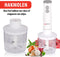 Alpina Staafmixer - Set met Hakmolen, Blender en Garde - 2 Snelheden - 250W - RVS - Wit