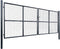 vidaXL - Gaaspoort - 400x150 - cm - gegalvaniseerd - staal - grijs