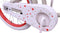 AMIGO Superstar Meisjesfiets - Kinderfiets 18 inch - Crème