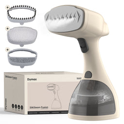 Dymac Kledingstomer – Stoomreiniger – Handstomer Kleding en Meubilair – Stoomapparaat – 300ml Steamer - Beige