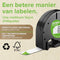 DYMO LetraTag plastic labels | Origineel | 12 mm x 4 m op rol | Zwarte afdruk op groene labels | Zelfklevende multifunctionele labels voor LetraTag labelmakers
