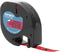 DYMO LetraTag plastic labels | Origineel | 12 mm x 4 m op rol | Zwarte afdruk op rode labels | Zelfklevende multifunctionele labels voor LetraTag labelmakers