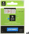 DYMO originele D1 labels | Rode afdruk op transparante tape | 12 mm x 7 m | zelfklevende labels voor LabelManager labelmakers | gemaakt in Europa