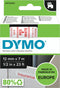DYMO originele D1 labels | rode afdruk op witte tape | 12 mm x 7 m | zelfklevende labels voor de LabelManager labelmaker | gemaakt in Europa