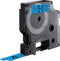DYMO originele D1 labels | zwarte afdruk op blauwe tape | 12 mm x 7 m | zelfklevende labels voor de LabelManager labelmakers | gemaakt in Europa