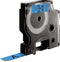 DYMO originele D1 labels | zwarte afdruk op blauwe tape | 12 mm x 7 m | zelfklevende labels voor de LabelManager labelmakers | gemaakt in Europa