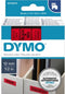 DYMO originele D1 labels | zwarte afdruk op rode tape | 12 mm x 7 m | zelfklevende labels voor de LabelManager labelmaker | gemaakt in Europa