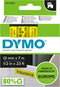 DYMO originele D1 labels | Zwarte opdruk op gele tape | 12 mm x 7 m | Zelfklevende etiketten voor LabelManager-labelmakers | Gemaakt in Europa