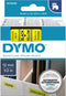 DYMO originele D1 labels | Zwarte opdruk op gele tape | 12 mm x 7 m | Zelfklevende etiketten voor LabelManager-labelmakers | Gemaakt in Europa