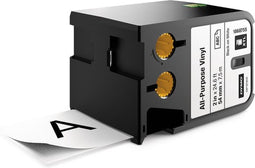 DYMO XTL multifunctionele labels van vinyl | 54 mm x 7 m | zwart op wit