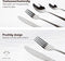 Dymund® 1 Persoons Bestekset - (4-delig) Bestek - Lepel, Mes, Vork & lepeltje Set - RVS - Zilver