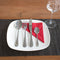 Dymund® 1 Persoons Bestekset - (4-delig) Bestek - Lepel, Mes, Vork & lepeltje Set - RVS - Zilver