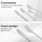 Dymund® Bestekset - 6 Persoons Bestek - (24-delig) - Glans Besteksets - Incl. Bestekbak - RVS - Zilver