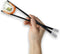 Dymund® Chopsticks Set - 2 paar eetstokjes - Incl. 2 Eetstokjes Houders - Vaatwasserbestendig - RVS - Zilver
