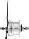 Dynamo voornaaf met trommelrem Sturmey Archer X-FDD 3.0W - high polish alumunium