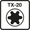 Dynaplus schroeven outdoor coating TORX TX-20 platverzonken kop 4 x 40 mm 200 stuks