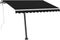 vidaXL - Luifel - vrijstaand - handmatig - uittrekbaar - 300x250 - cm - antraciet