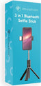 iMoshion 3 in 1 Selfie Stick - Selfie LED-lamp met Statief - Tripod - Ringlamp met 27 lichtstanden en afstandsbediening - Universele Selfie Stick voor Samsung en iPhone - 67 cm
