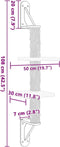vidaXL - Kattenmeubel - wandgemonteerd - met - krabpaal - 108 - cm - donkergrijs