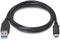 Aisens A107-0060 - Kabel USB-C naar USB A - 1 m - Zwart