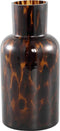 PTMD Erise Ronde Vaas - H23 x Ø11 cm - Glas - Bruin/zwart