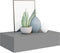 vidaXL - Wandschap - met lade 40x23,5x10 cm MDF grijs