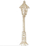 Home & Styling Kerst Lantaarn - Met verlichting - 140cm -Goud