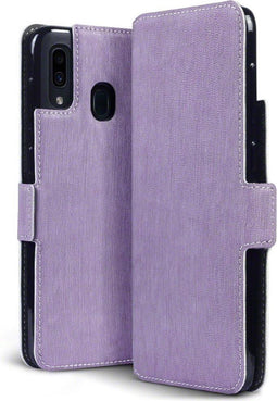 Qubits - slim wallet hoes - Geschikt voor Samsung Galaxy A30 - Paars
