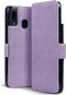 Qubits - slim wallet hoes - Geschikt voor Samsung Galaxy A30 - Paars