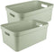Sunware opbergbox Sigma - kunststof - 45 liter - lichtgroen - opberg dozen/bakken - opbergers - 39 x 59 x 24 cm
