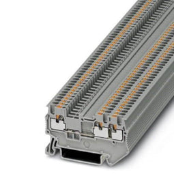 Phoenix Contact 3208155 Doorgangsserieklem 3.5 mm Snelaansluiting Grijs 50 stuk(s)