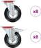 vidaXL - 16 - st - Zwenkwielen - 160 - mm