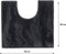Sealskin Doux - Toiletmat 45x50 cm - Hoogpolig Antislip Donkergrijs
