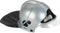 Klein Toys brandweerhelm - in maat afstelbaar - 31x17,5x21 cm - incl. beweegbaar vizier - zilver