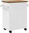 vidaXL - Keukentrolley - BODO - 72x45x80 - cm - wit - en - bruin