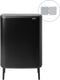 Brabantia Bo Touch Bin Hi - Prullenbak - 2 x 30 liter - Afvalscheiding - Matt Black (2 stuks)