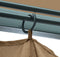 vidaXL - Prieel - met - gordijn - 300x300 - cm - aluminium - crème