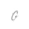 TI SENTO Dames Ring - 925 zilver - Zirconia wit - Maat 15.25 mm / maat 48 - 1869ZI