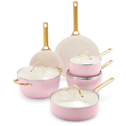 GreenPan Padova Reserve - Pannenset 10-delig - Blush Pink (10 stuks)