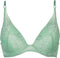 After Eden Dames Push-up beha - Bloemenkant - Groen - Maat D75