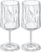 Wijnglas, 0.3 L, Set van 2, Organic, Transparant - Koziol | Club No. 4