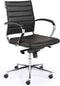 Ergonomische bureaustoel design 600 lage rug Zwart met wielen