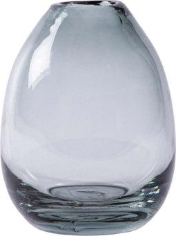 PTMD Farish Ronde Vaas - H12,5 x Ø10 cm - Glas - Grijs