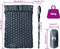 vidaXL - Kampeermatras - met - kussens - zelfopblazend - 2-persoons - grijs