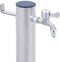 vidaXL - Waterzuil - 100 - cm - roestvrij - staal - rond