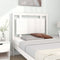 vidaXL - Hoofdbord - 95,5x4x100 - cm - massief - grenenhout - wit