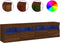 vidaXL - Tv-wandmeubels - met - LED - 2 - st - 80x30x40 - cm - bruin - eikenkleur