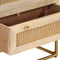 vidaXL - Ladekastje - 55x30x76 - cm - massief - mangohout - en - ijzer