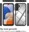 iMoshion Hoesje Geschikt voor Samsung Galaxy A15 (5G) / A15 (4G) Hoesje - iMoshion 360° Full Protective Case - Zwart / Transparant