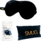 SMUG Slaapmasker - 100% Verduisterend - Verstelbaar Oogmasker in Satijn - Zwart